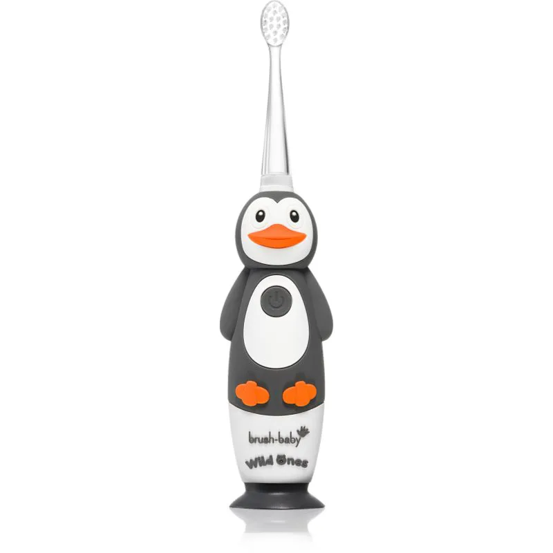 Brush Baby WildOnes WildOne ηλεκτρική οδοντόβουρτσα +2 κεφαλές αντικατάστασης για παιδιά Penguin 1 τμχ