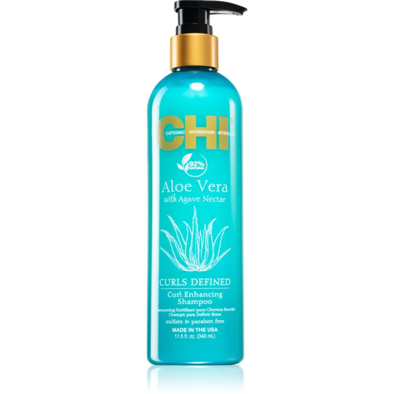 CHI Aloe Vera Curl Enhancing σαμπουάν για σγουρά και σπαστά μαλλιά 340 ml
