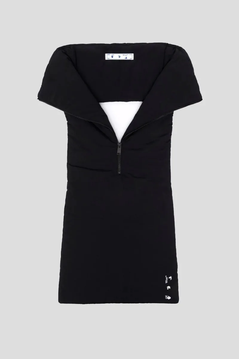 OFF-WHITE Ανδρικό Μαύρο Zip-Up Black Scarf