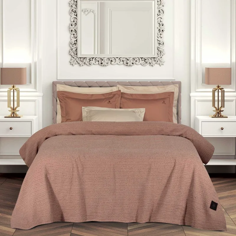 Κουβέρτα Πικέ King Size (240x260) Greenwich Polo Club Essential 4459 Salmon