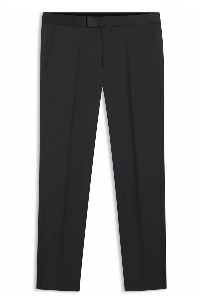 BOSS ΠΑΝΤΕΛΟΝΙ ΚΟΥΣΤΟΥΜΙΟΥ SLIM FIT H-GENIUS-TUX-B1 ΜΑΥΡΟ