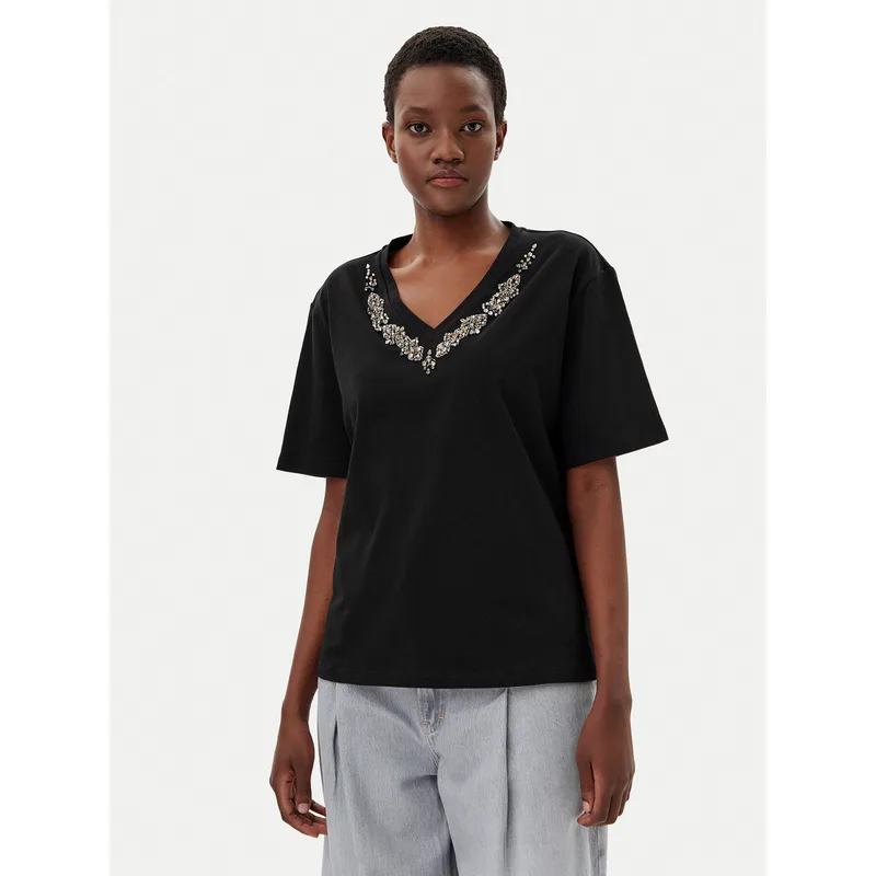 Liu Jo T-Shirt WA5146 JS923 Μαύρο Regular Fit