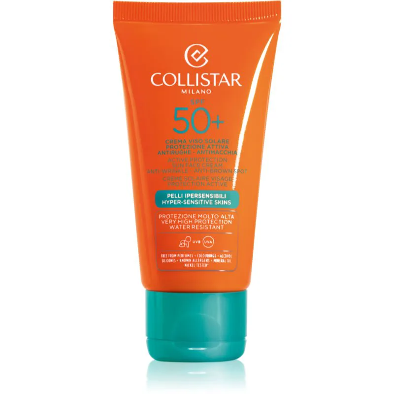Collistar Special Perfect Tan Active Protection Sun Face Cream αντιρυτιδική αντιηλιακή κρέμα SPF 50+ 50 ml
