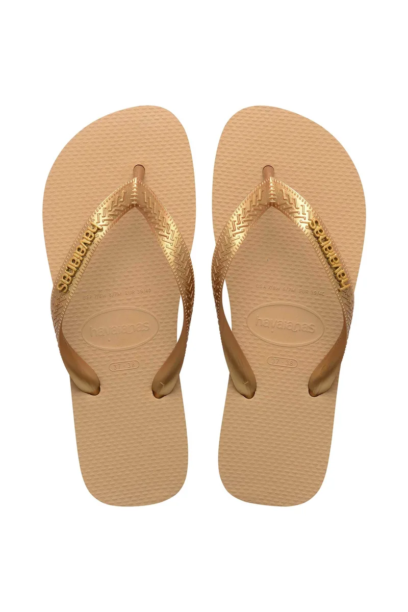 Havaianas γυναικείες σαγιονάρες "Logo Metallic" - 4127244 Χρυσό