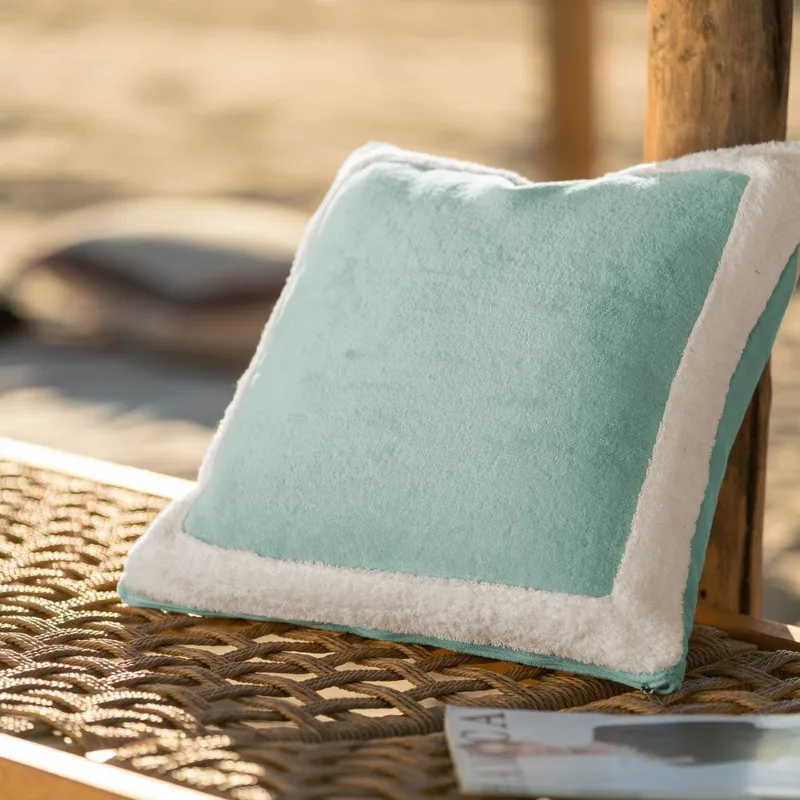 Μαξιλαροθήκη Ξαπλώστρας Gofis Home Coral Sense Sea Glass / Vanilla 519/38 43x43