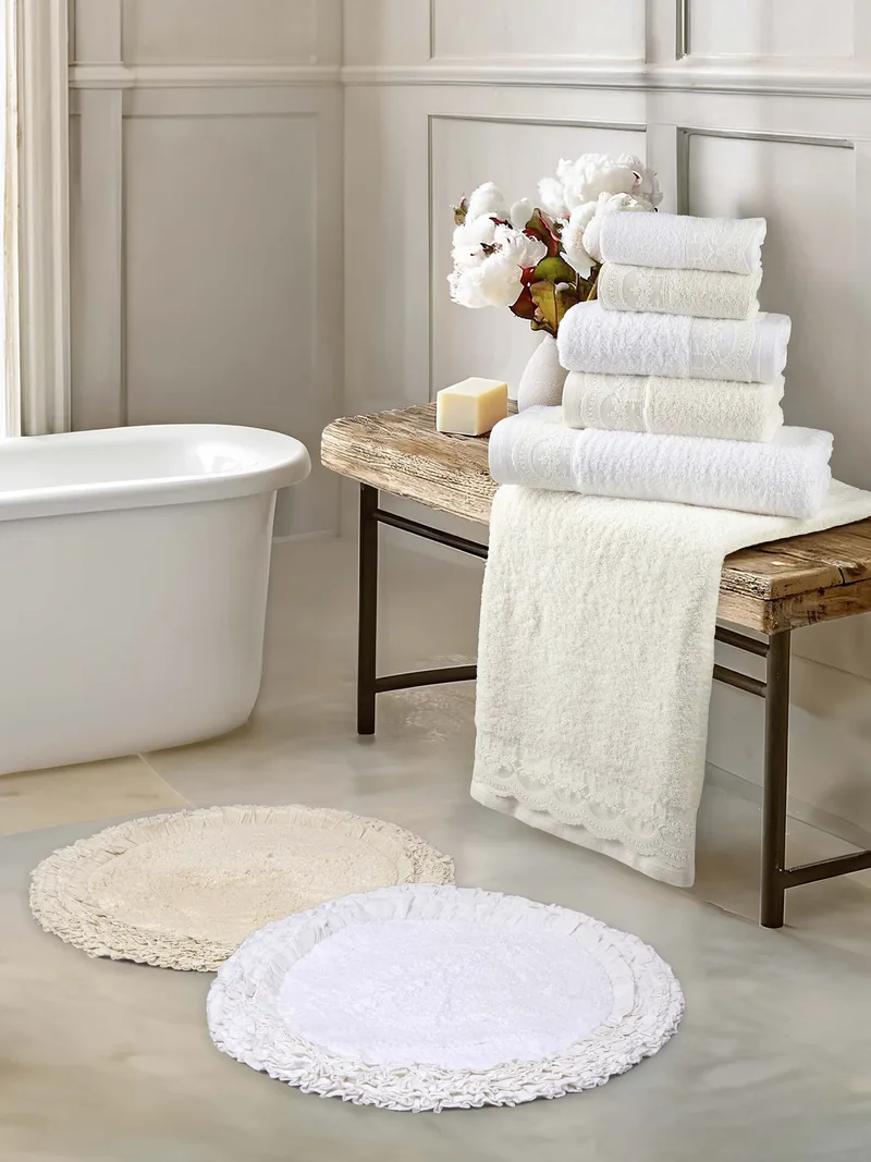 Σετ Πετσέτες 3 Τεμαχίων Nima Amour Ivory 30x50+50x90+70x140
