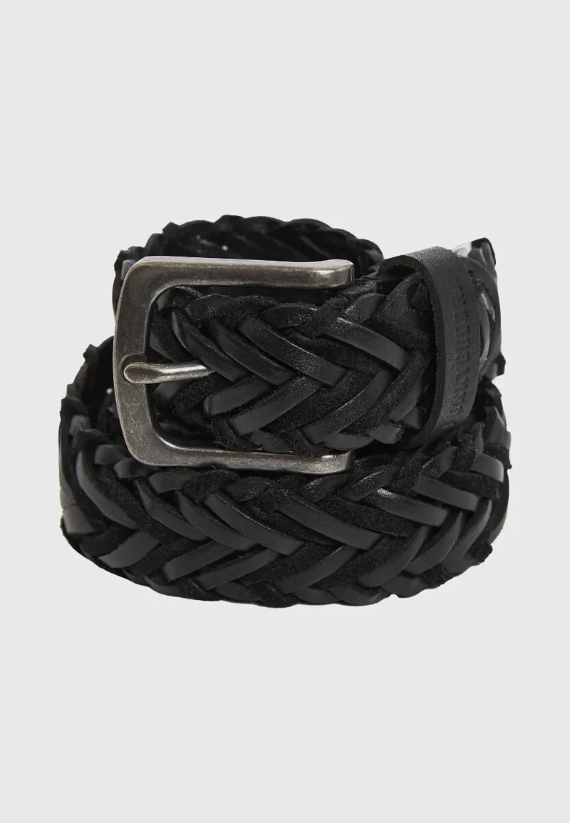 Funky Buddha Ανδρική Leather Blend Ζώνη FBM011-043-10 Μαύρο