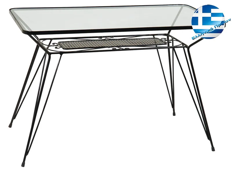 Γαλβανισμένο Παραλ/μο Τραπέζι Φερ Φορζέ 140 x 70 x 73(h)cm