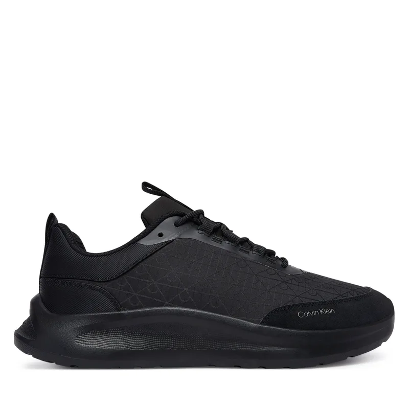Αθλητικά Calvin Klein Light Eva Runn Laceup Aop HM0HM02343 Μαύρο