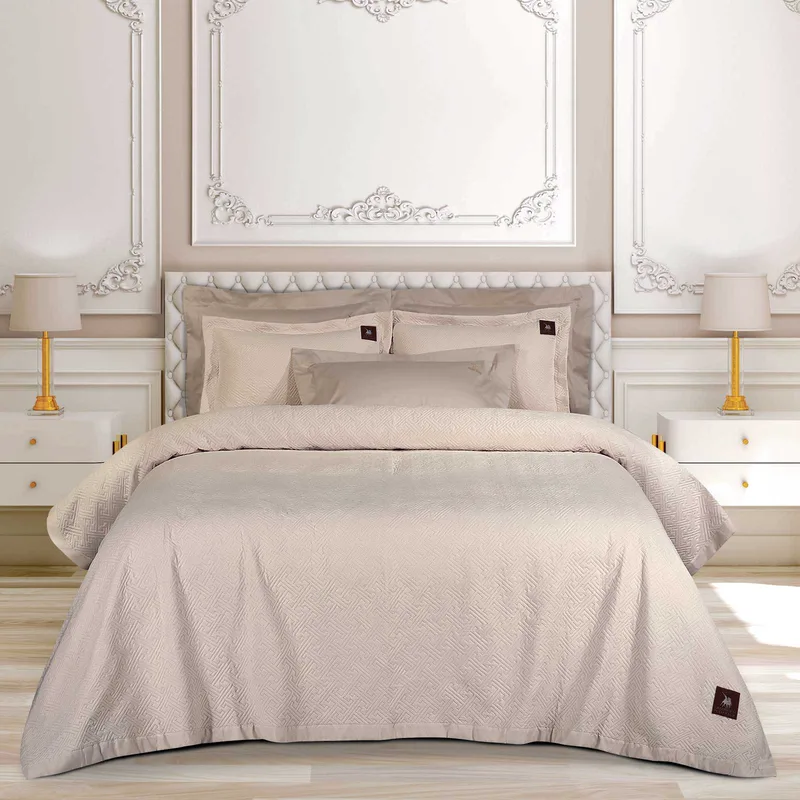 Κουβερλί Microfiber King 240x250εκ. Essential 4451 Μπεζ Greenwich Polo Club (Ύφασμα: Microfiber, Χρώμα: Μπεζ, Μέγεθος: King Size) - Greenwich Polo Club - 202000304451