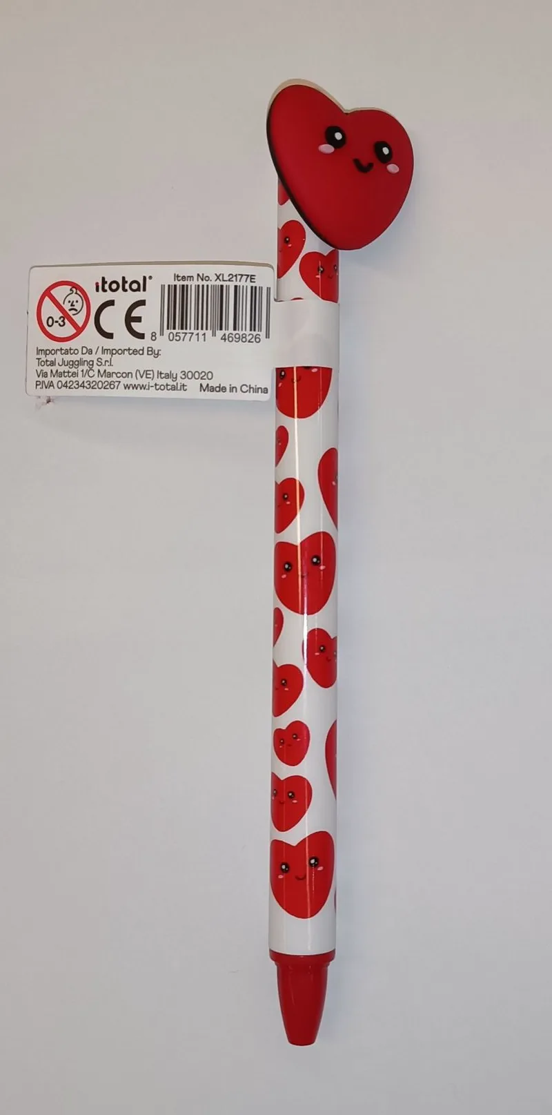 Στιλό με κλίκερ που σβήνει i-Total (Heart Erasable Pen)