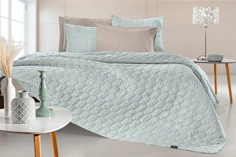 Σετ Κουβερλί King Size 2 Τεμαχίων Guy Laroche Kiara Mint 250x240