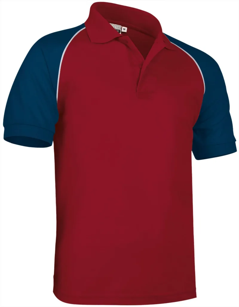 Κοντομάνικο Polo Shirt VENUR Valento POVARGCRM Lotto Red-Orion Navy Blue-White