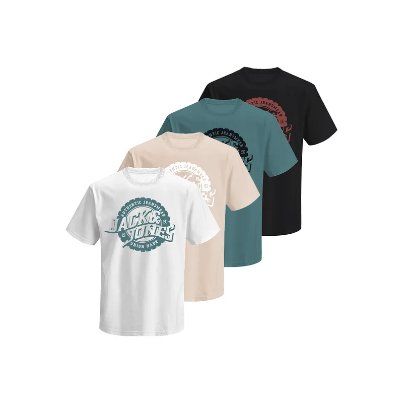 Jack & Jones Σετ t-shirts Blubaron 12291659 Έγχρωμο Regular Fit