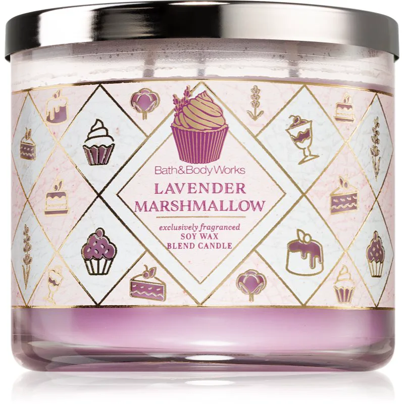 Bath & Body Works Lavender Marshmallow αρωματικό κερί 411 γρ