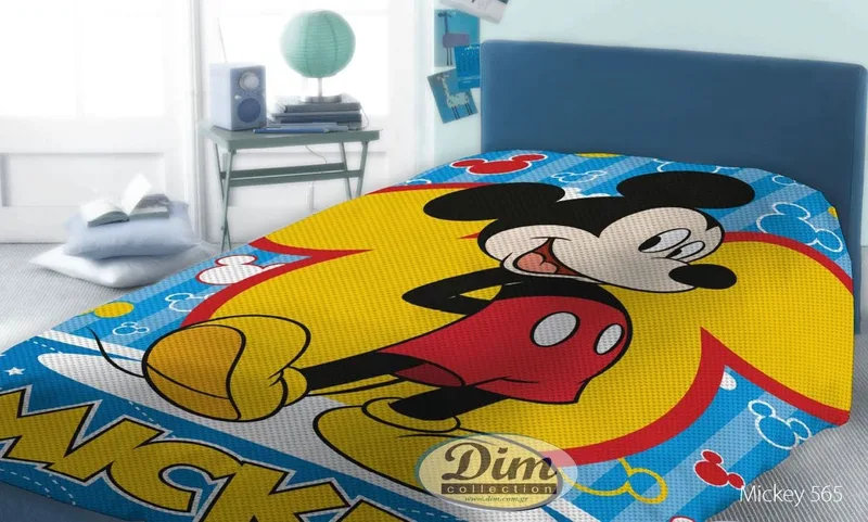 Κουβέρτα Πικέ Μονή Dimcol Disney Mickey 565 Digital Print 160x240