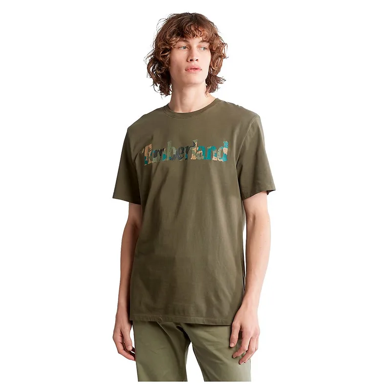 Timberland Ανδρική Μπλούζα T-Shirt SS LIN LOGO CAMO TB0A41KC-A58 Χακί