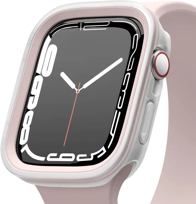 Elago Θήκη Duo Case Apple Watch SE/9/8/7/6/5/4 (45/44mm) - Transparent / Lovely Ροζ (EAW45DUO-TRLPK)