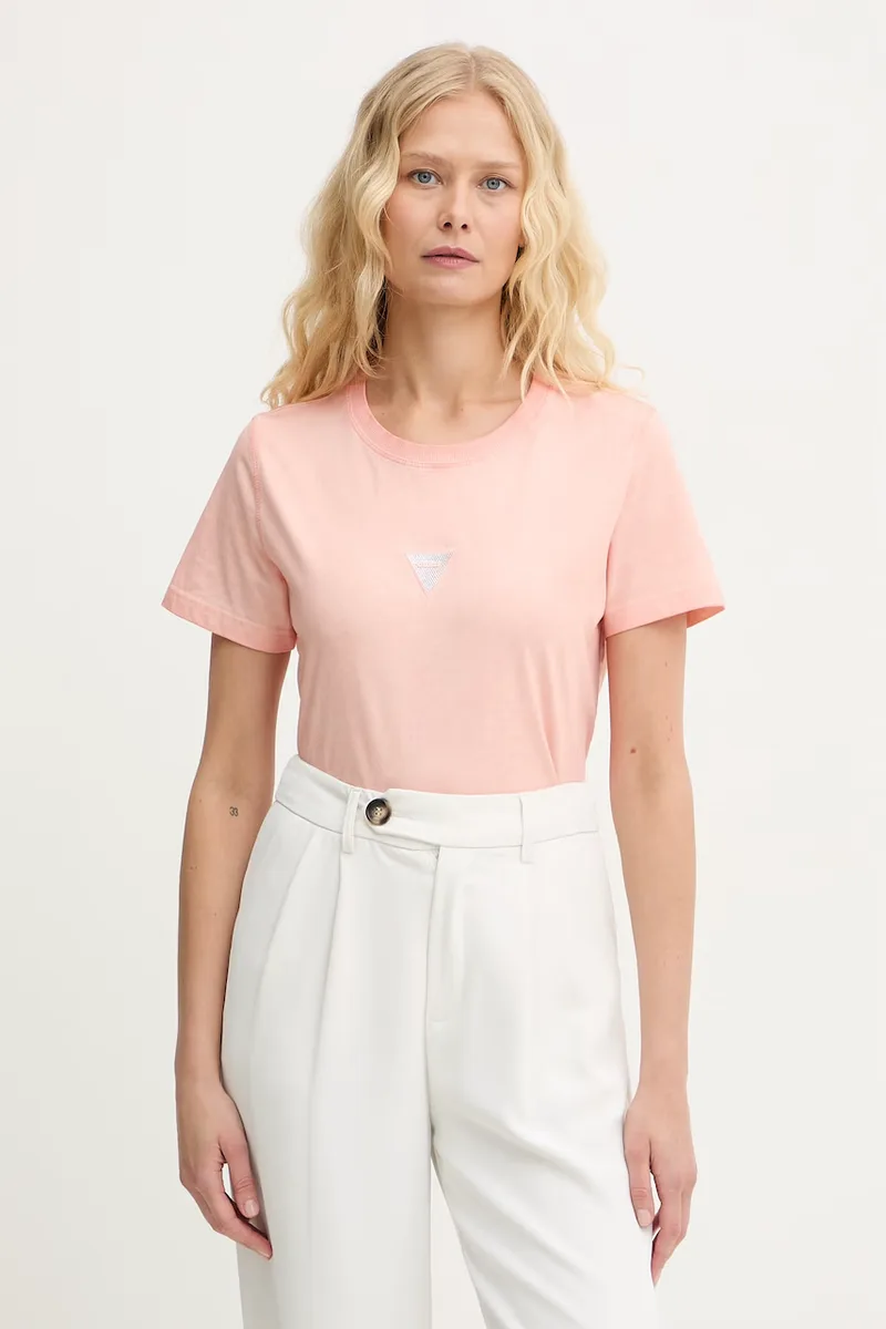 Guess βασικό t-shirt γυναικείο βαμβακερό