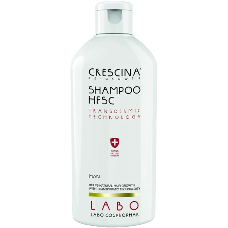 Crescina HFSC Transdermic Man Shampoo Ανδρικό Σαμπουάν για την Αντιμετώπιση της Αραίωσης & της Τριχόπτωσης 200ml