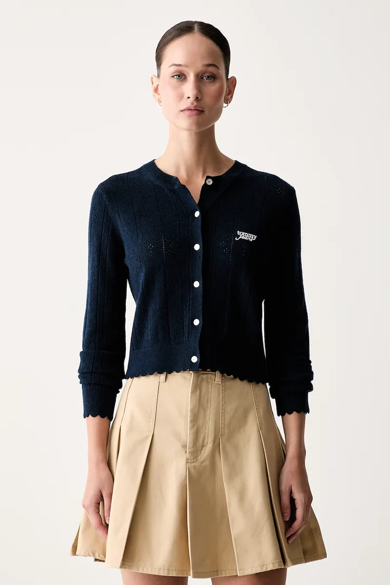 Tommy Jeans ζακέτα γυναικεία με βισκόζη