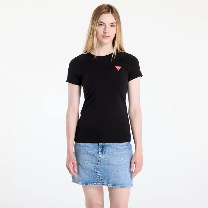 T-shirt GUESS Ss Cn Mini Triangle Black S