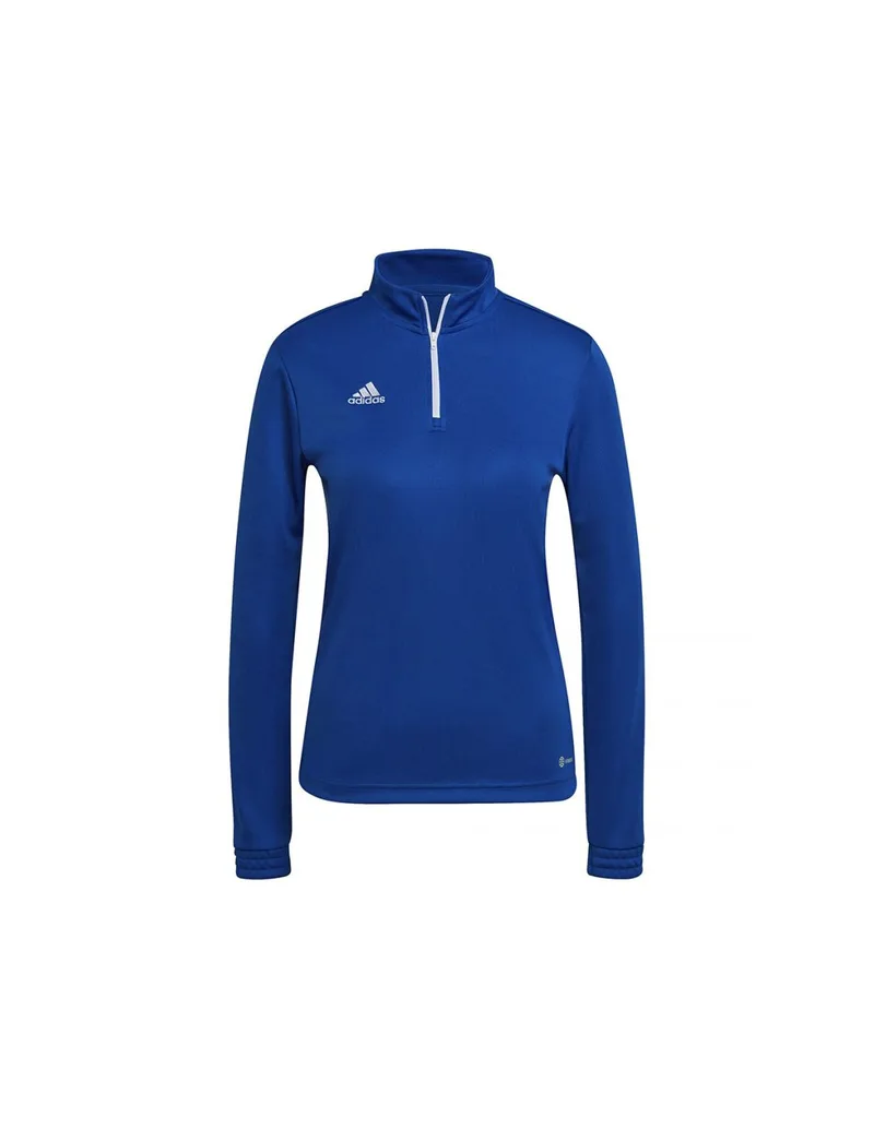 Adidas Entrada 22 Γυναικεία Μπλούζα Μακρυμάνικη με Φερμουάρ Μπλε HG6284