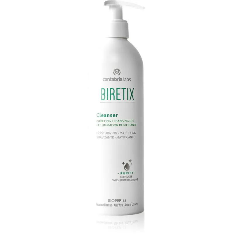Biretix Cleansing τζελ καθαρισμού για μικτό έως λιπαρό δέρμα 400 ml
