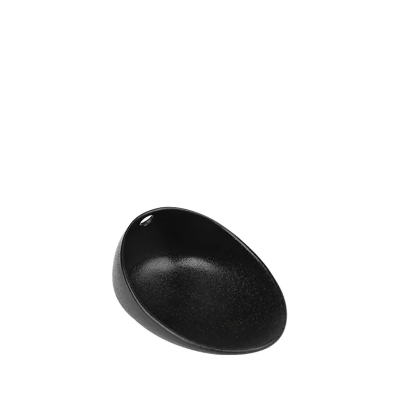 Πιατάκι Scoop Stoneware Μαύρο Lava 15x12x8εκ. ESPIEL NOL133K6 (Σετ 6 Τεμάχια) (Χρώμα: Μαύρο, Υλικό: Stoneware, Μέγεθος: Μεμονωμένο) - ESPIEL - NOL133K6
