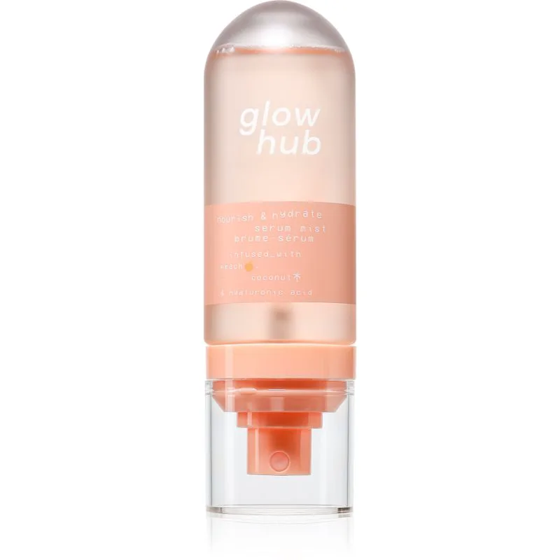 Glow Hub Nourish & Hydrate ενυδατικός και θρεπτικός ορός με εκχύλισμα ροδάκινου 90 ml