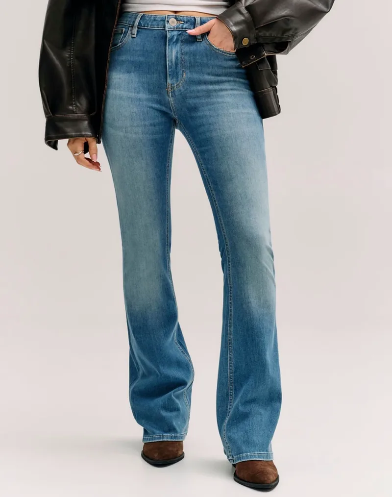 GUESS SEXY FLARE ΠΑΝΤΕΛΟΝΙ ΓΥΝΑΙΚΕΙΟ W6GA0LD0725-SNSS DenimBlue