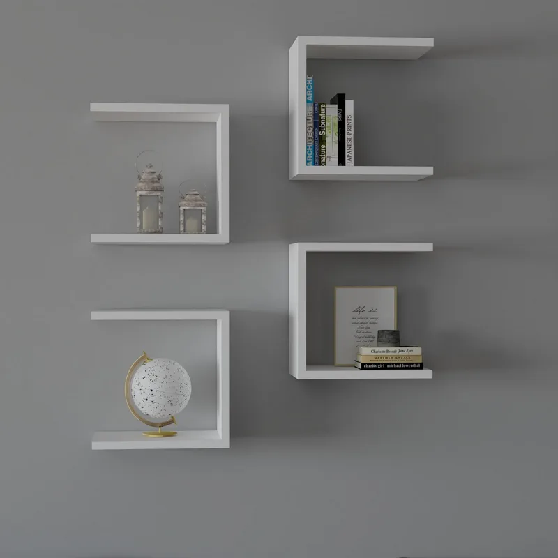 Ράφι Τοίχου Base - White 495Sse1106 (30x30x19,6)