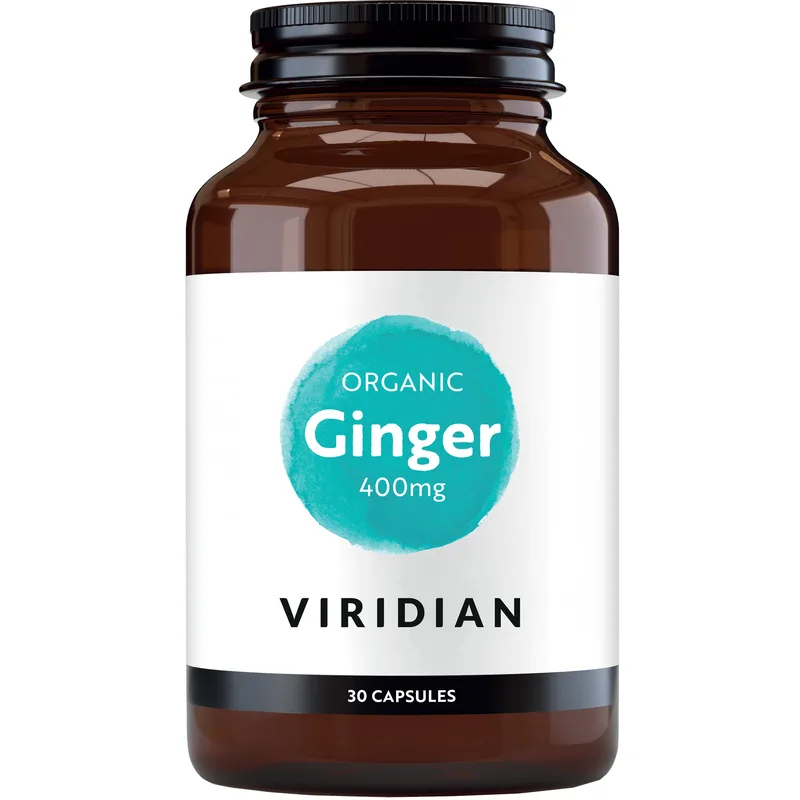 Viridian Organic Ginger 400mg Συμπλήρωμα Διατροφής Ρίζας Βιολογικού Τζίντζερ Κατά της Ναυτίας για Ενέργεια με Αντιφλεγμονώδεις Ιδιότητες 30caps