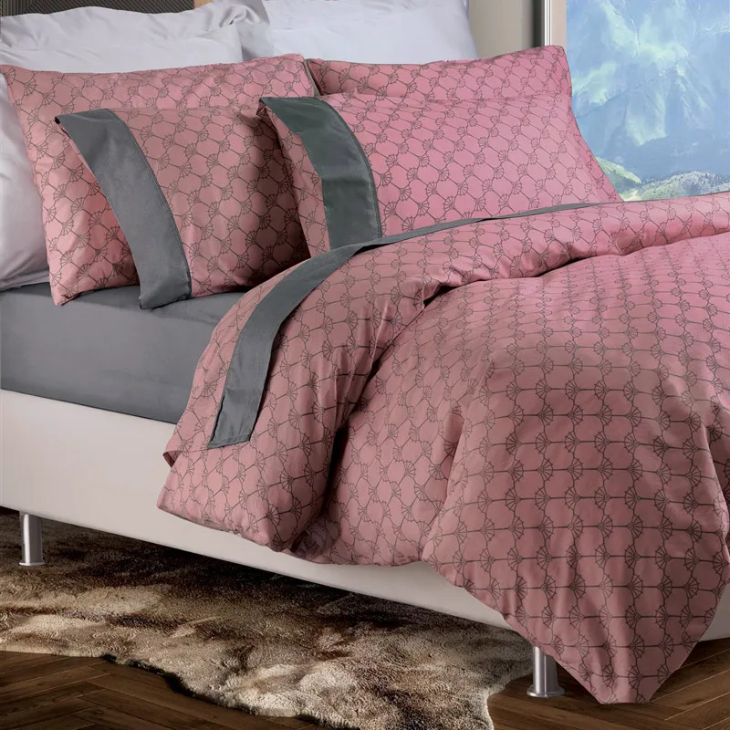 Παπλωματοθήκη Μονή Σετ 160x240 Makis Tselios Diamonds Ροζ 160x240