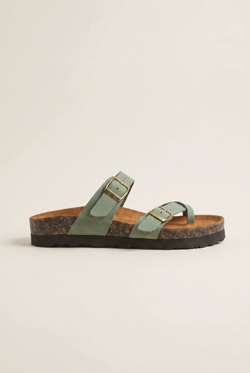 ATENEO Leather Anatomical Sandals - 6412 - Green
