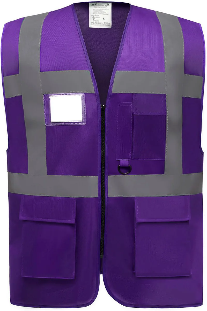 Γιλέκο με ανακλαστικές ταινίες Yoko HVW801 Purple