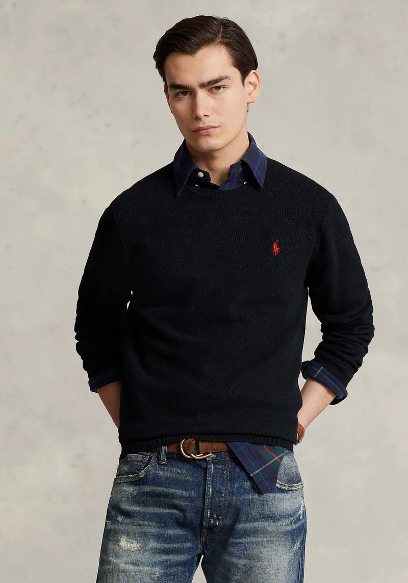 Polo Ralph Lauren Πλεκτή Μπλούζα της σειράς Jumper - 710918163 003 Black