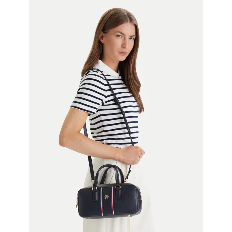 Τσάντα Tommy Hilfiger Th Daily Crossover Corp AW0AW18641 Σκούρο μπλε