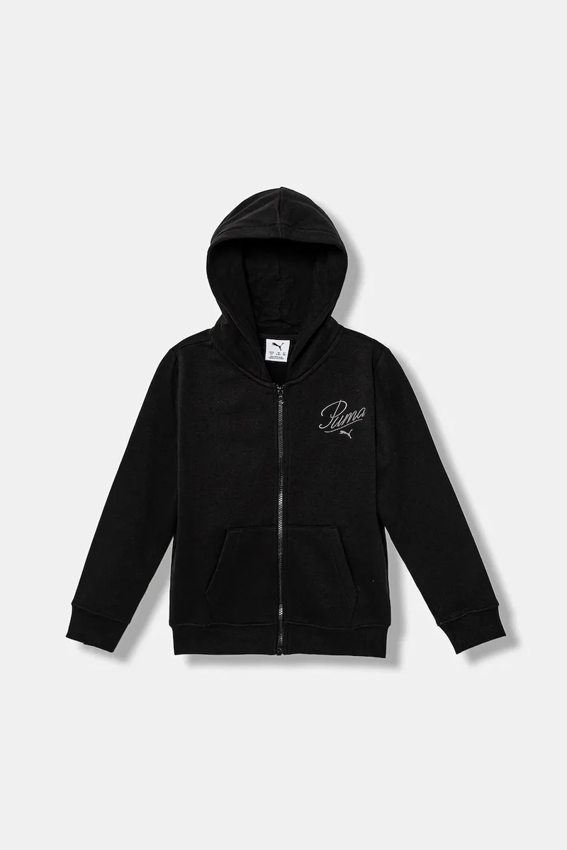 Παιδική μπλούζα Puma ESS SCRIPT Full-Zip Hoodie FL G