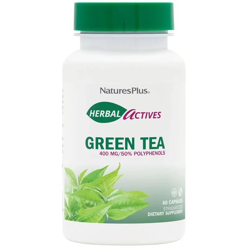 Natures Plus Chinese Green Tea 400mg Συμπλήρωμα Διατροφής Εκχυλίσματος Πράσινου Τσαγιού με Ισχυρές Αντιοξειδωτικές Ιδιότητες για Έλεγχο του Βάρους 60caps