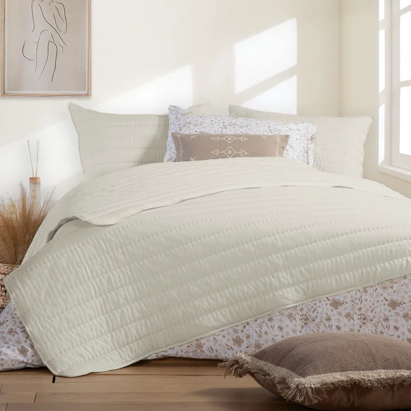 Κουβερλί Υπέρδιπλο (230x240) Nef-Nef Homeware Colorfull Μπεζ