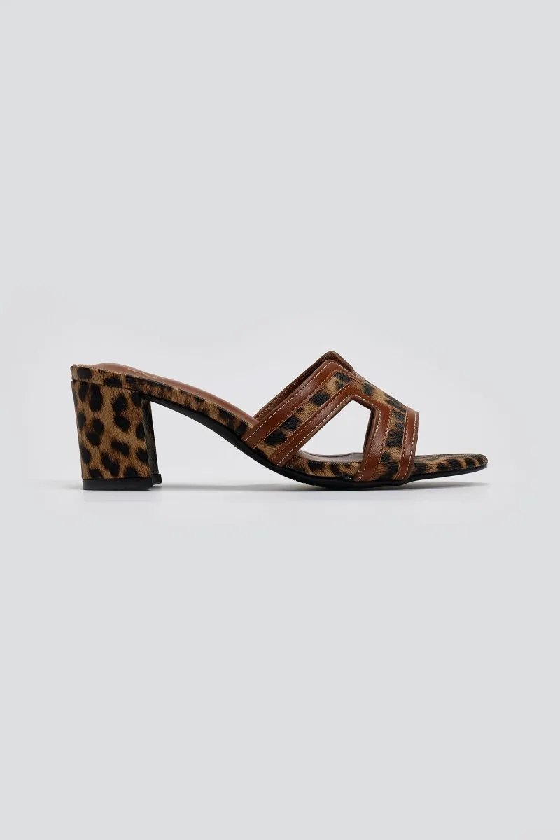 ERYNN Fabric Mules - 202-11 - Leopard