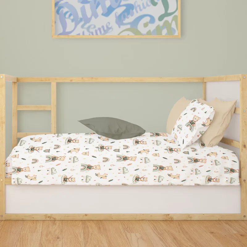 Πάπλωμα Κούνιας 120x160 Dimcol Cloudy Bear 581 Olive