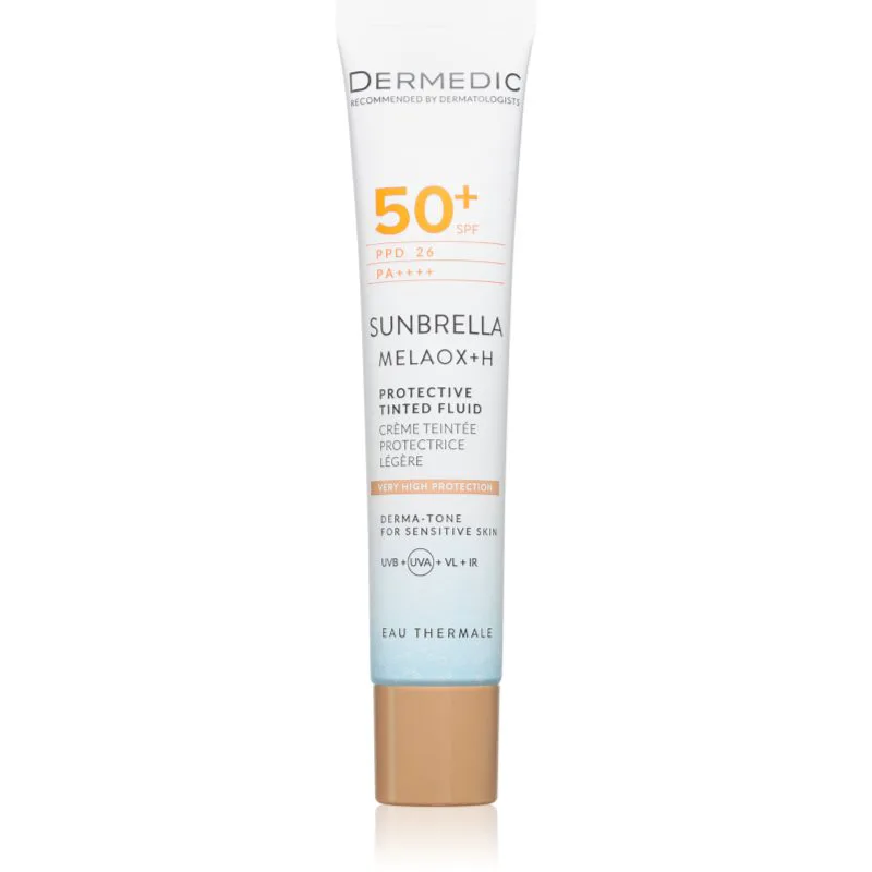 Dermedic Sunbrella Protective Tinted Fluid προστατευτική χρωματισμένη κρέμα προσώπου SPF 50+ 40 ml