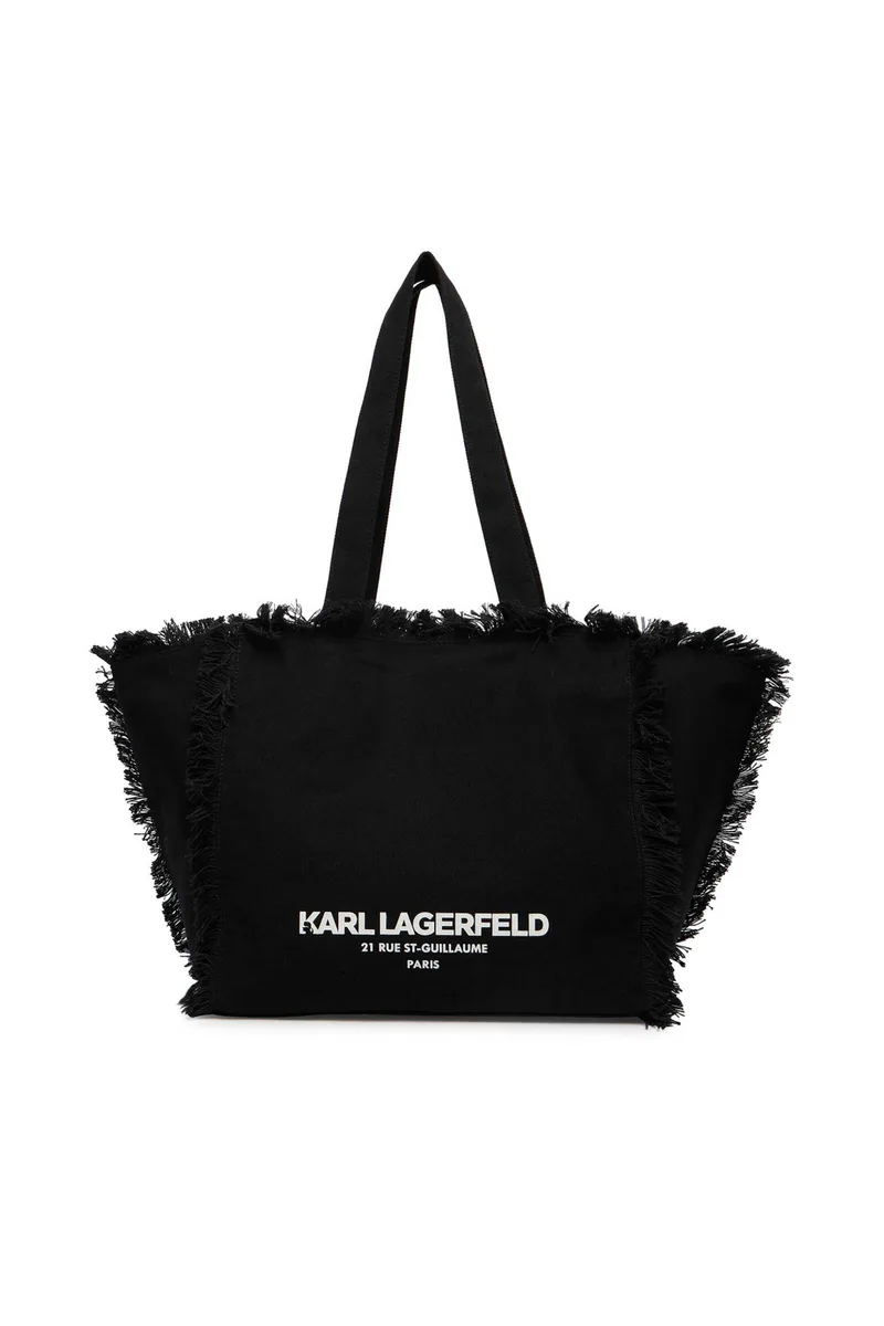 Karl Lagerfeld γυναικεία τσάντα tote "Rue St Guillaume Fringes" - B2W50021 Μαύρο