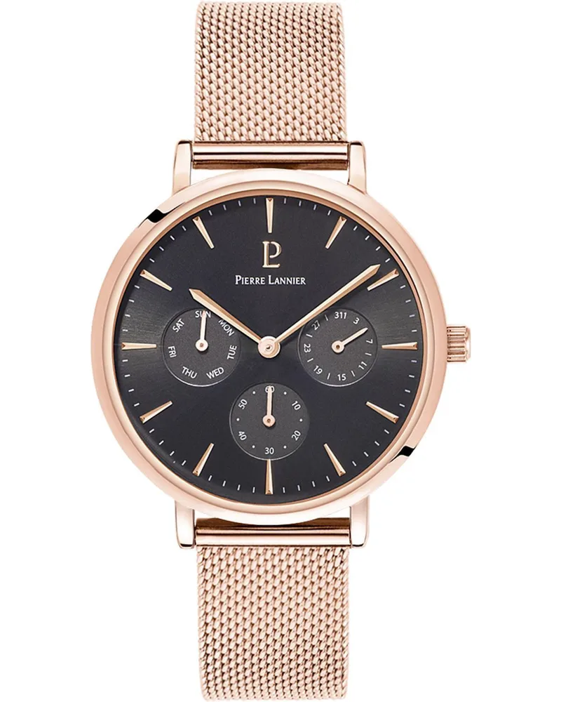 PIERRE LANNIER Multi - 002G988 Rose Χρυσό case with Stainless Steel Bracelet