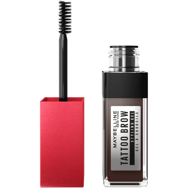 Maybelline Tattoo Brow 36H Styling Gel Αδιάβροχο Gel Φρυδιών που Διαρκεί, για Περιποιημένα & Γεμάτα Φρύδια 6ml - 260 Deep Brown