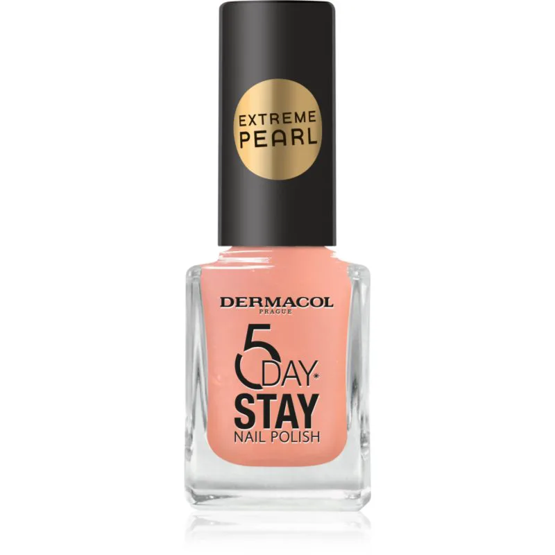 Dermacol 5 Day Stay Extreme Pearl βερνίκι νυχιών με λάμψη μαργαριταριών απόχρωση 2 11 ml