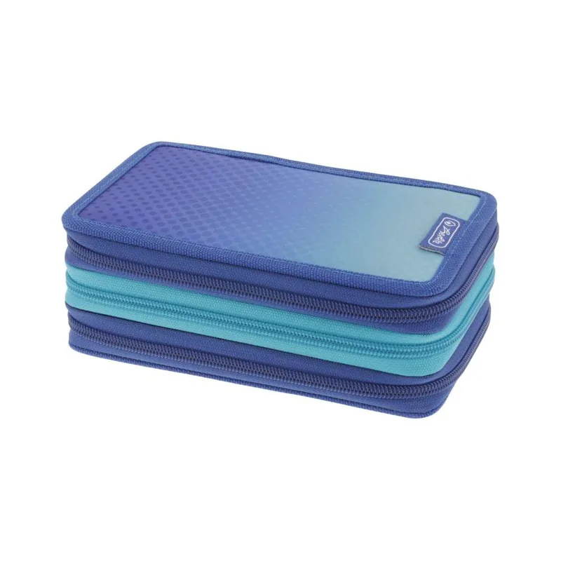 Herlitz Κασετίνα Τριπλή Γεμάτη 31τμχ Dip Dye Blue/Turquoise