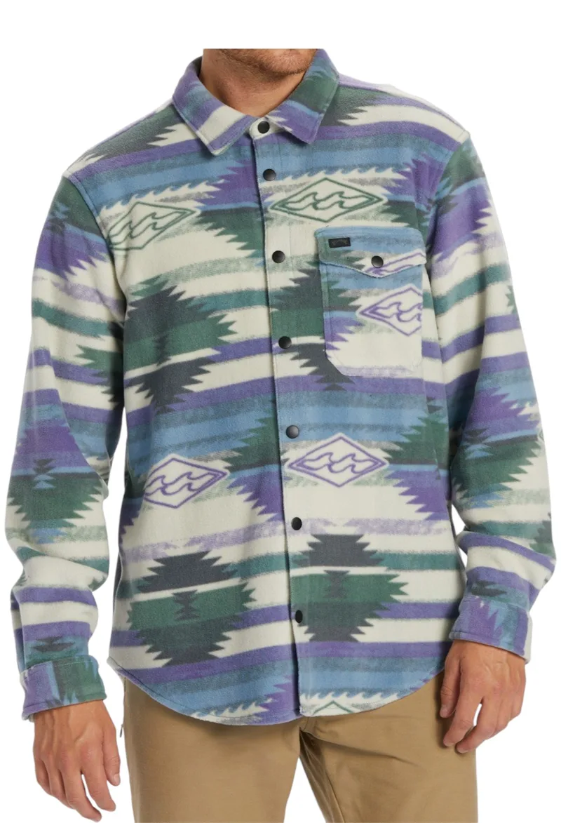 Πουκάμισο Μακρυμάνικο Billabong Furnace Flannel ABYFT00101-WBL Ανδρικό